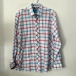 Au Noir Sophisticated Men's Button Up Shirt - Size 3 Médium